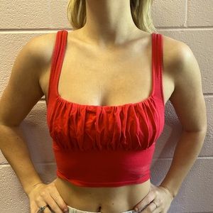 Hollister Crop Top Cherry Red
